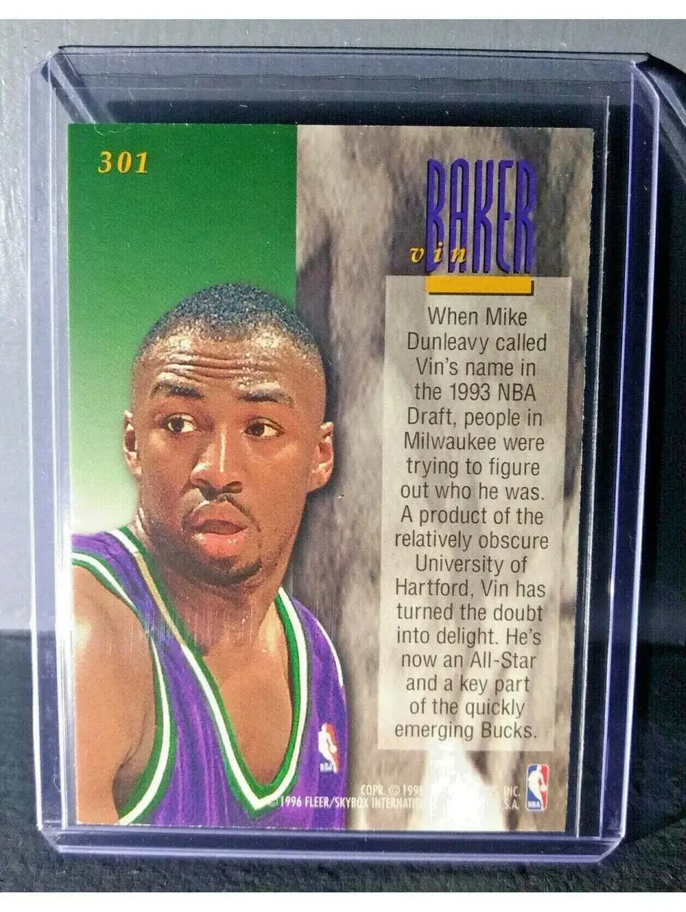 1995-96 Vin Baker Fleer Ultra #301 Encore Basketball Card